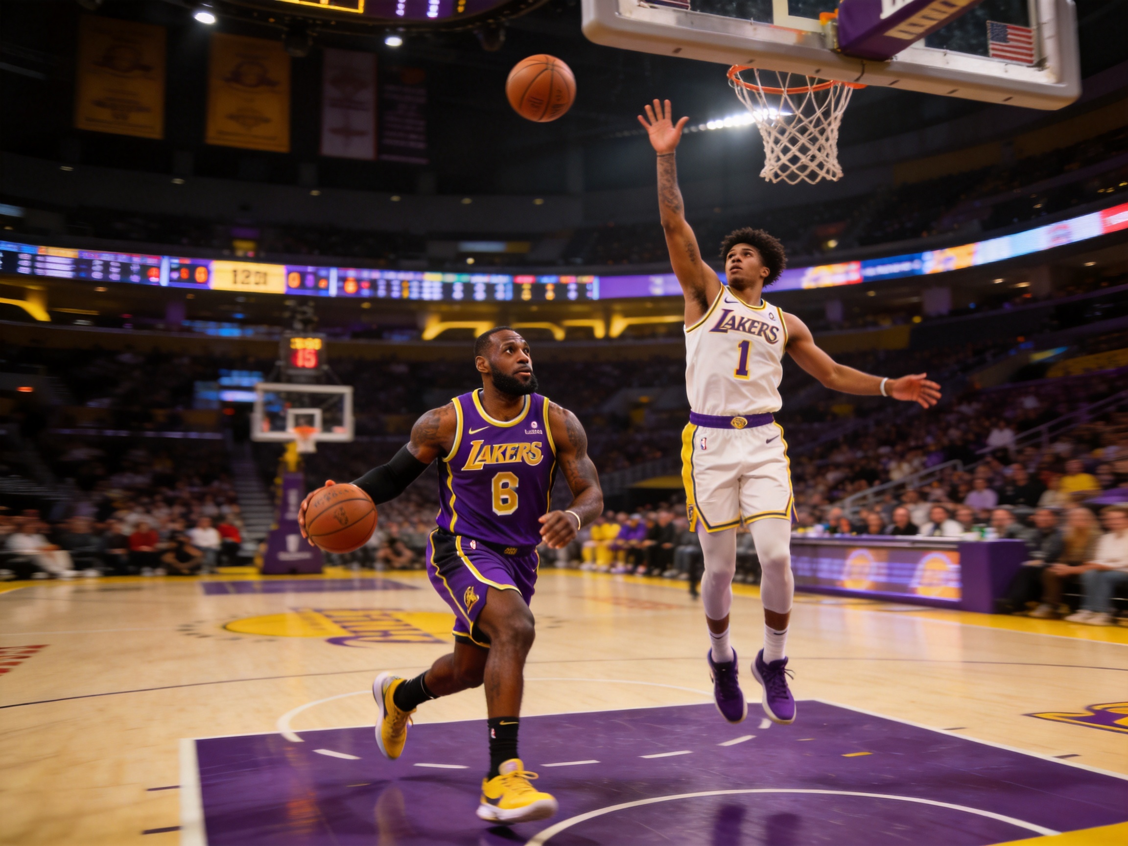 NBA精彩集锦 湖人三分绝杀